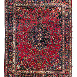 A Meshed Wool Rug Circa 1930 1940 12 2f7ad1