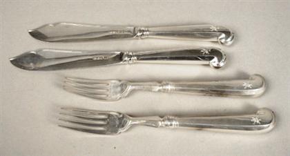 English sterling silver fish service 4bf8c