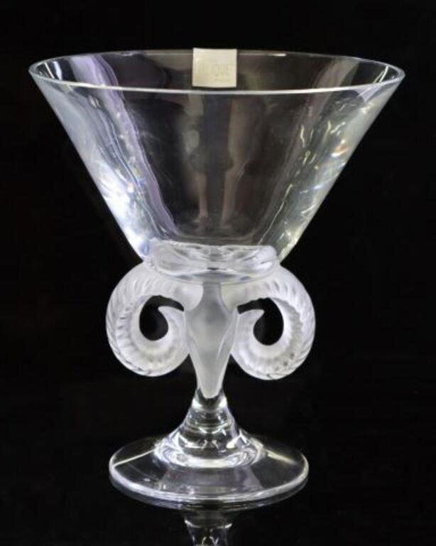 LALIQUE ARIES CLEAR & FROSTED GLASS