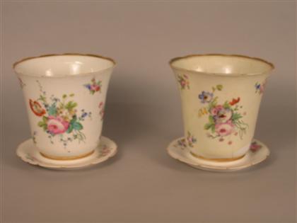 Two French porcelain jardinieres