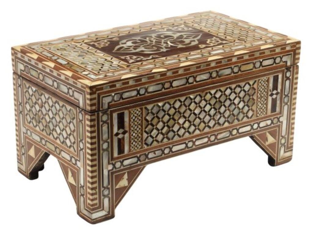 MOORISH STYLE SHELL INLAID TABLE