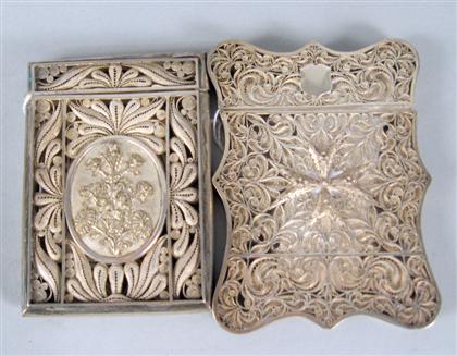 Two Continental silver filigree 4bfb1