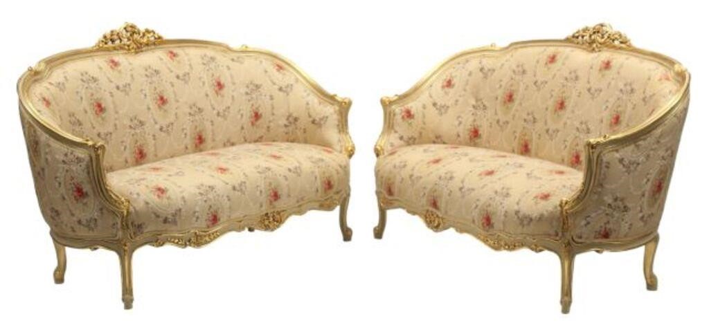  2 LOUIS XV STYLE PARCEL GILT 2f7d0f