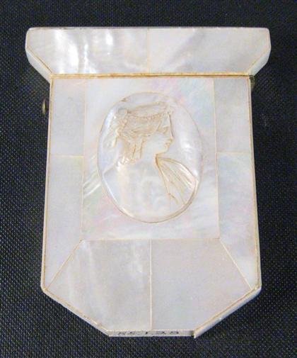 Four Victorian mother-of-pearl