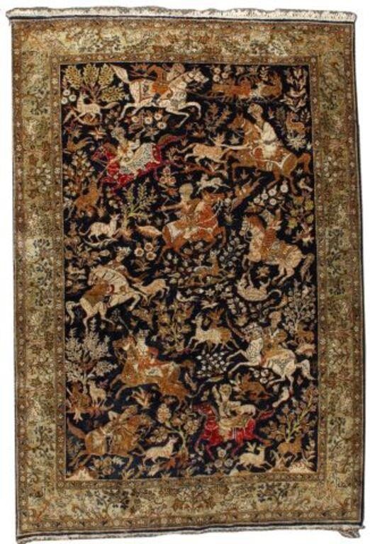 HAND TIED PERSIAN SILK RUG 7 0  2f7d3a