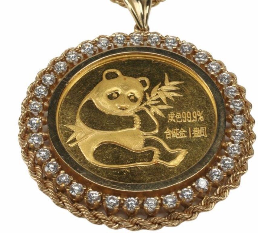 ESTATE CHINESE 1 OZ .999 GOLD PANDA