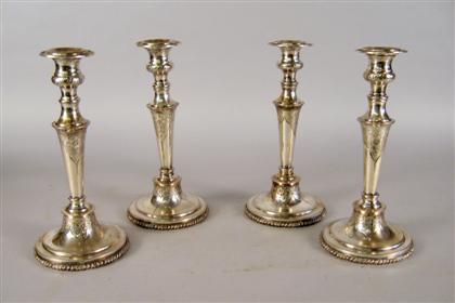 Set of four Old Sheffield plate 4bfbe