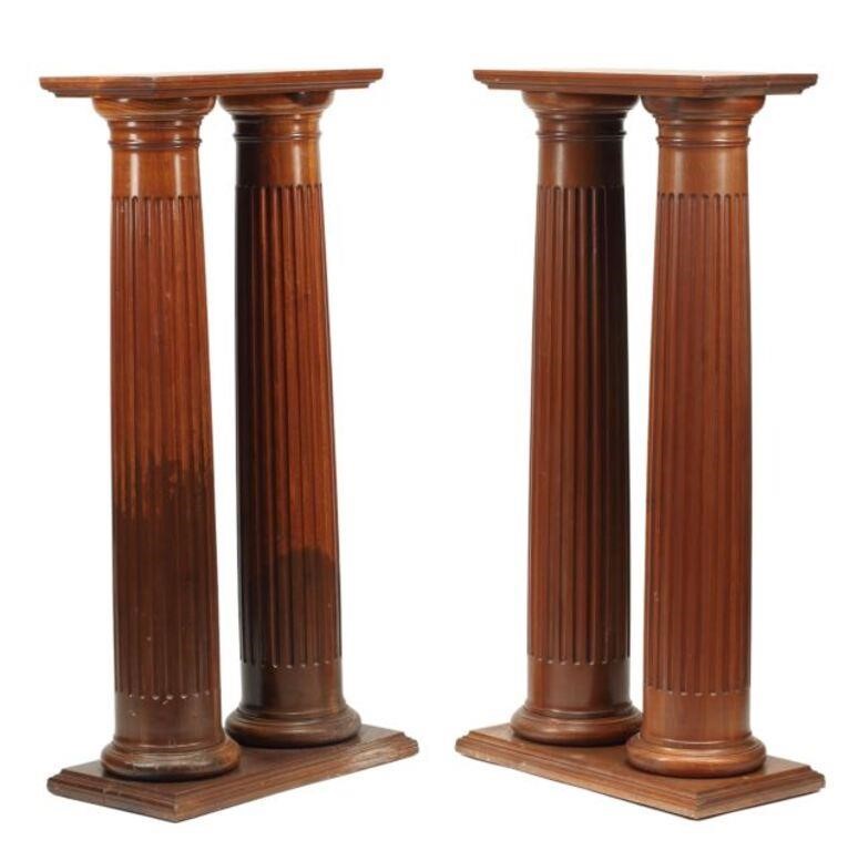 (2) NEOCLASSICAL STYLE DOUBLE COLUMN