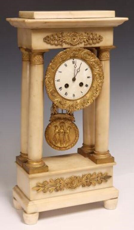 FRENCH NAPOLEON III MARBLE & GILT