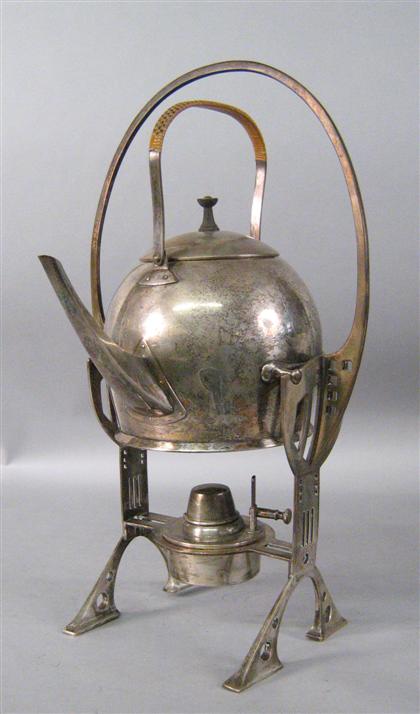 WMF Successionist silverplate kettle-on-stand