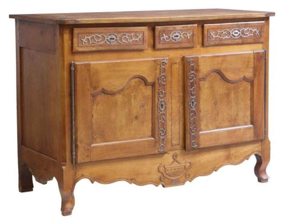 FRENCH PROVINCIAL FRUITWOOD SIDEBOARD  2f7dcb