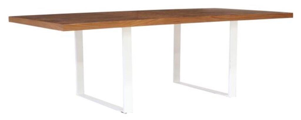 CONTEMPORARY BURLWOOD STEEL DINING 2f7eb3