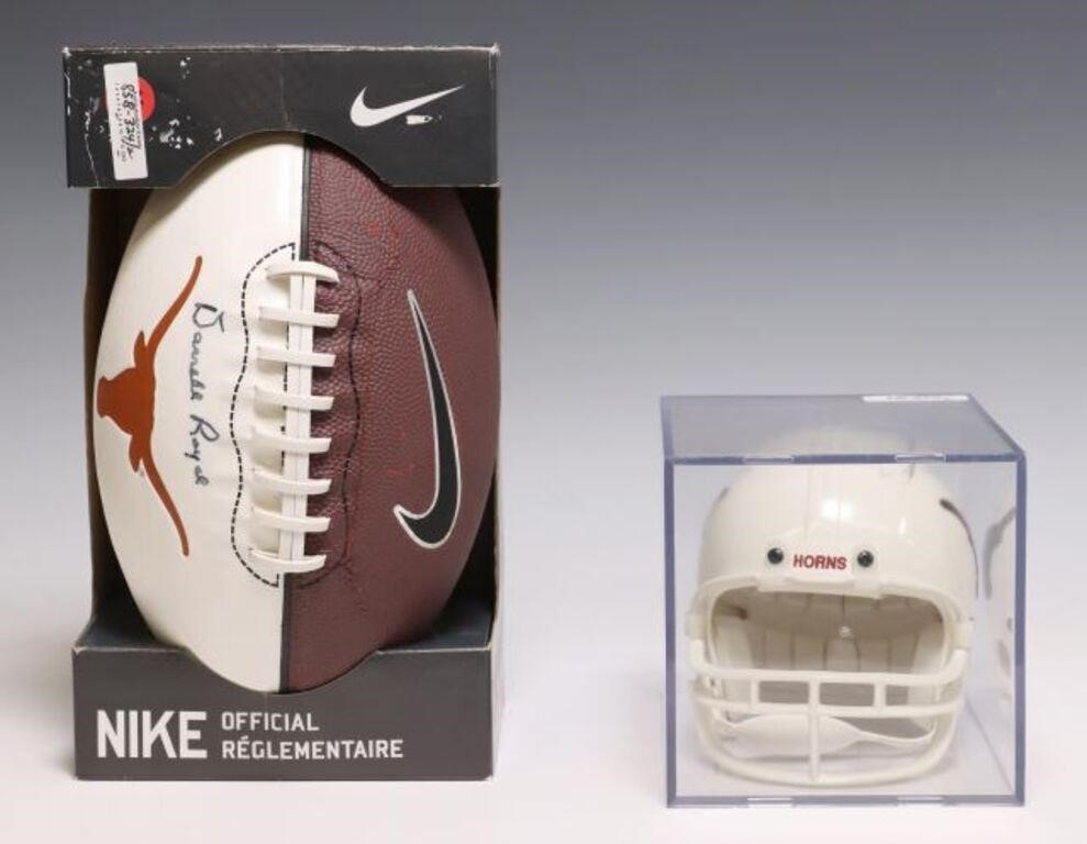  2 TEXAS FOOTBALL MINI HELMET 2f7ecf