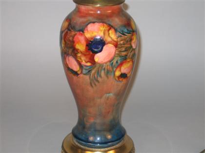Moorcroft pottery Poppy pattern vase