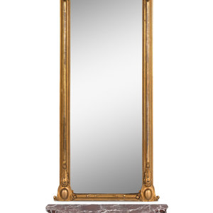 An Italian Giltwood Pier Mirror