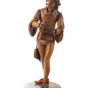 A Venetian Carved Wood Figure of 2f82c5