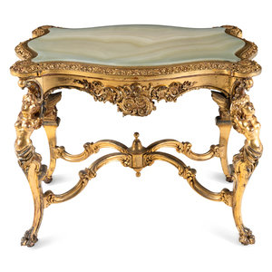 A Continental Rococo Style Giltwood 2f82e9