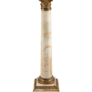 A Gilt Bronze Mounted Onyx Pedestal Late 2f82f3