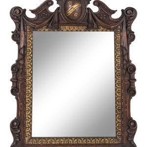 A Continental Parcel Gilt Oak Mirror Early 2f82f0