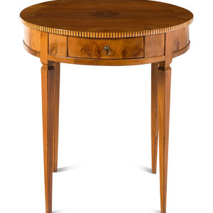 A Continental Fruitwood and Marquetry 2f830b