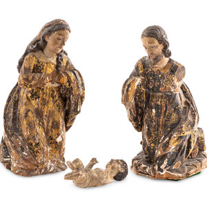 A Santo Figural Group of the Nativity
18th