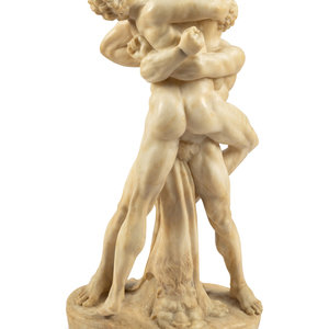 A Continental Carved Alabaster 2f8322