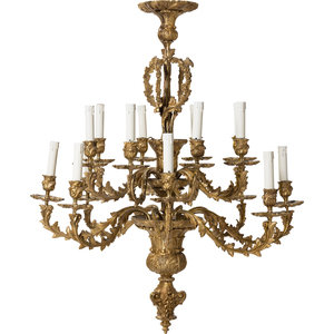 A Louis XV Style Gilt Bronze Sixteen Light 2f8368