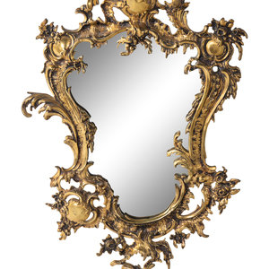 A Rococo Style Gilt Bronze Mirror
20th