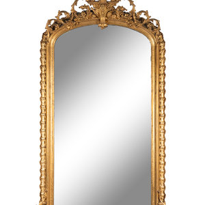 A Napoleon III Giltwood Pier Mirror
Late