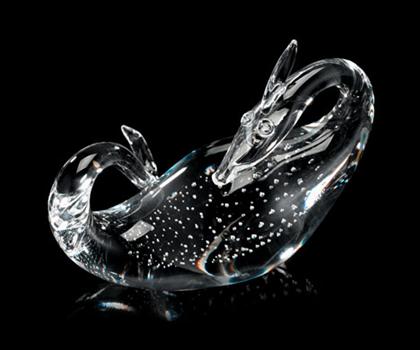 Steuben glass figure of a dragon