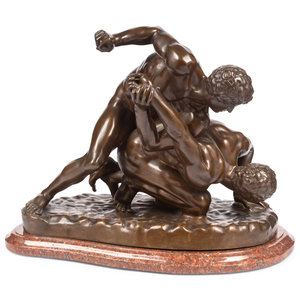 A French Bronze Figural Group of