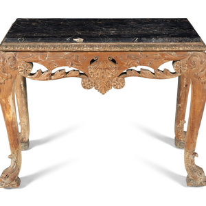 A George II Carved Pine Console