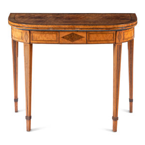 A George III Various Woods Flip-Top