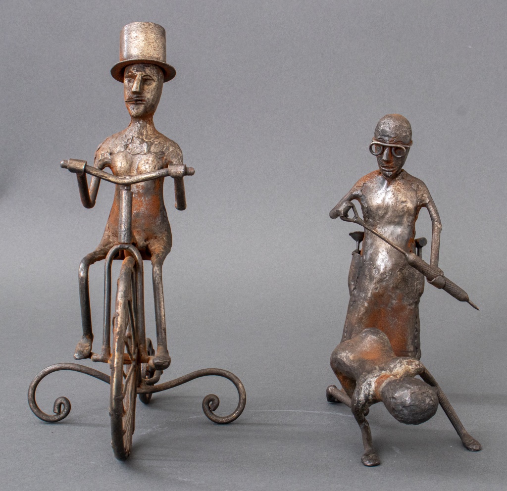 FOLK ART METAL FIGURATIVE SCULPTURE  2fab86