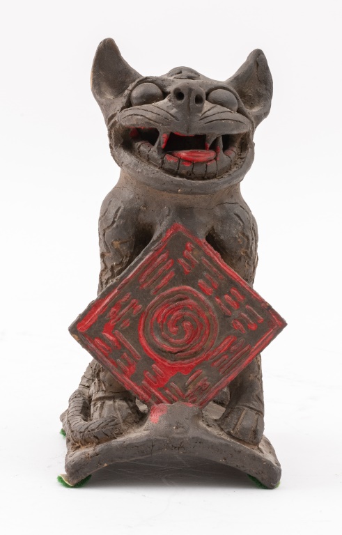 CHINESE TERRACOTTA ROOF TILE FIGURE