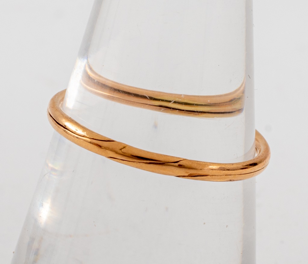 ANTIQUE 18K ROSE GOLD DUO FITTED