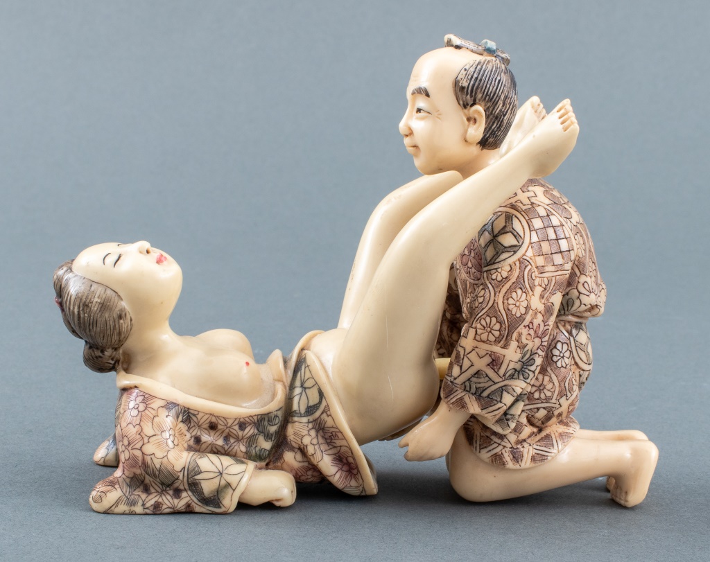 JAPANESE EROTIC RESIN SCULPTURE