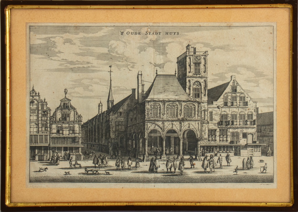 "T' OUDE STADT HUYS" ENGRAVING