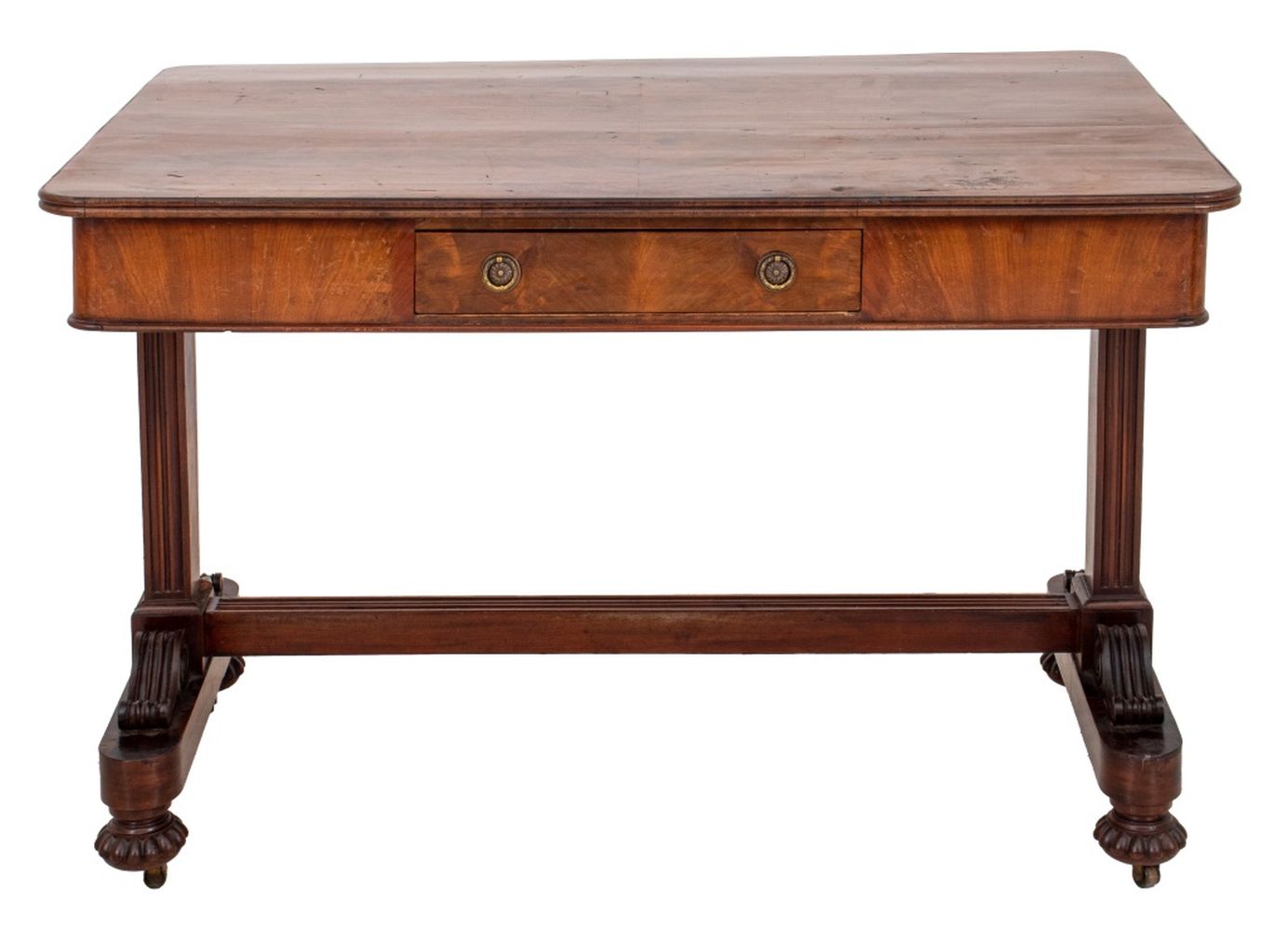 WILLIAM IV MAHOGANY LIBRARY TABLE