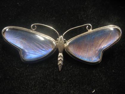 Sterling silver butterfly brooch 4c494