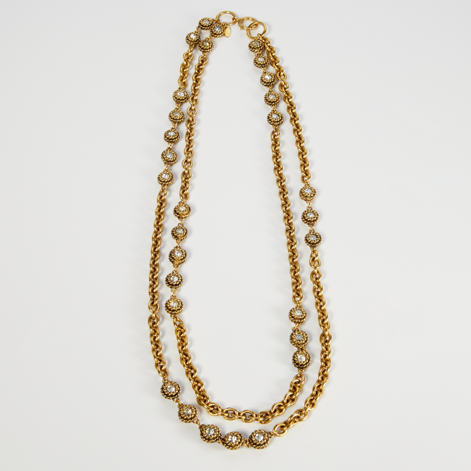 VINTAGE CHANEL FRANCE DOUBLE STRAND 2fae53