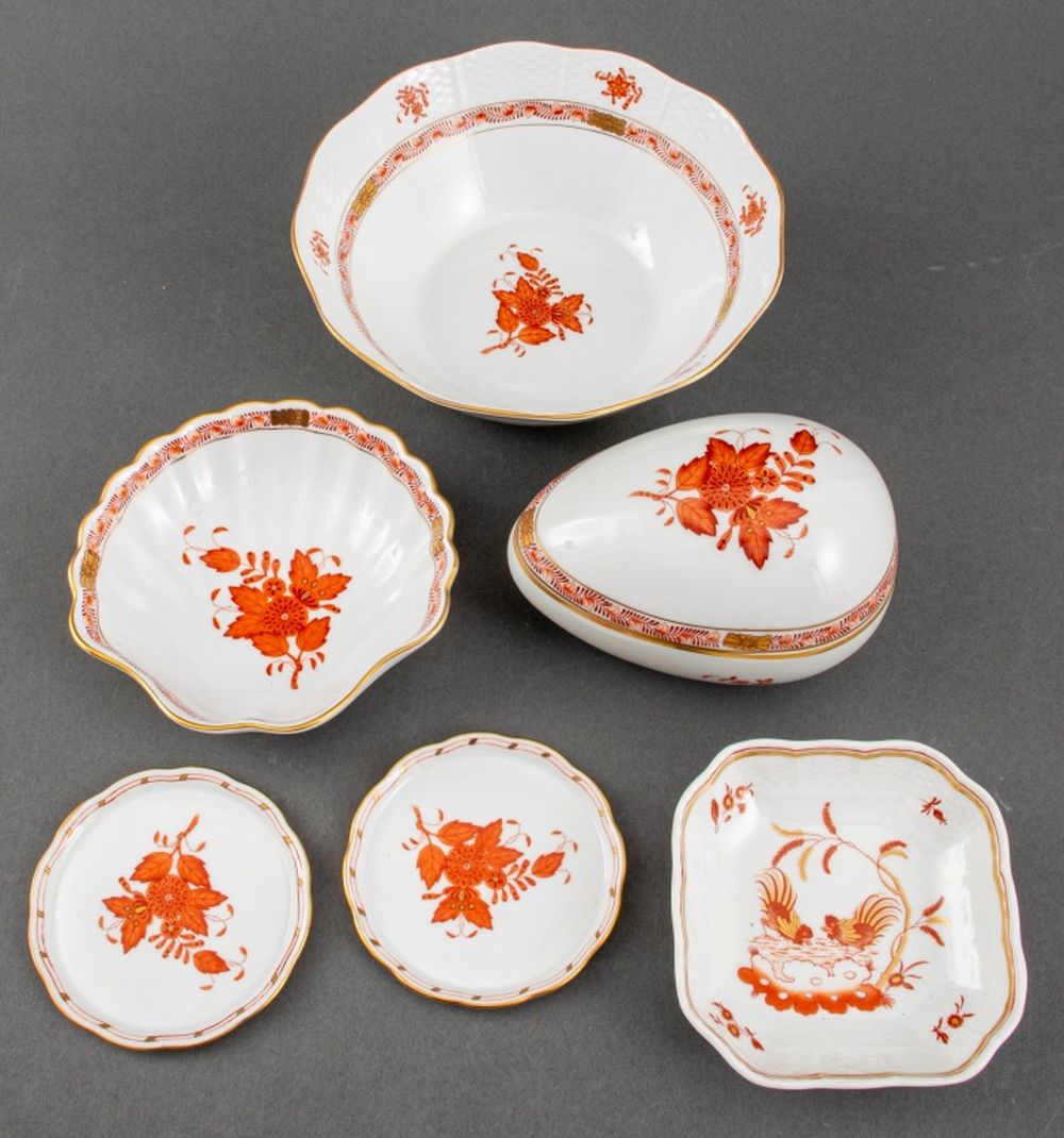 HEREND PORCELAIN CHINESE BOUQUET GROUP,