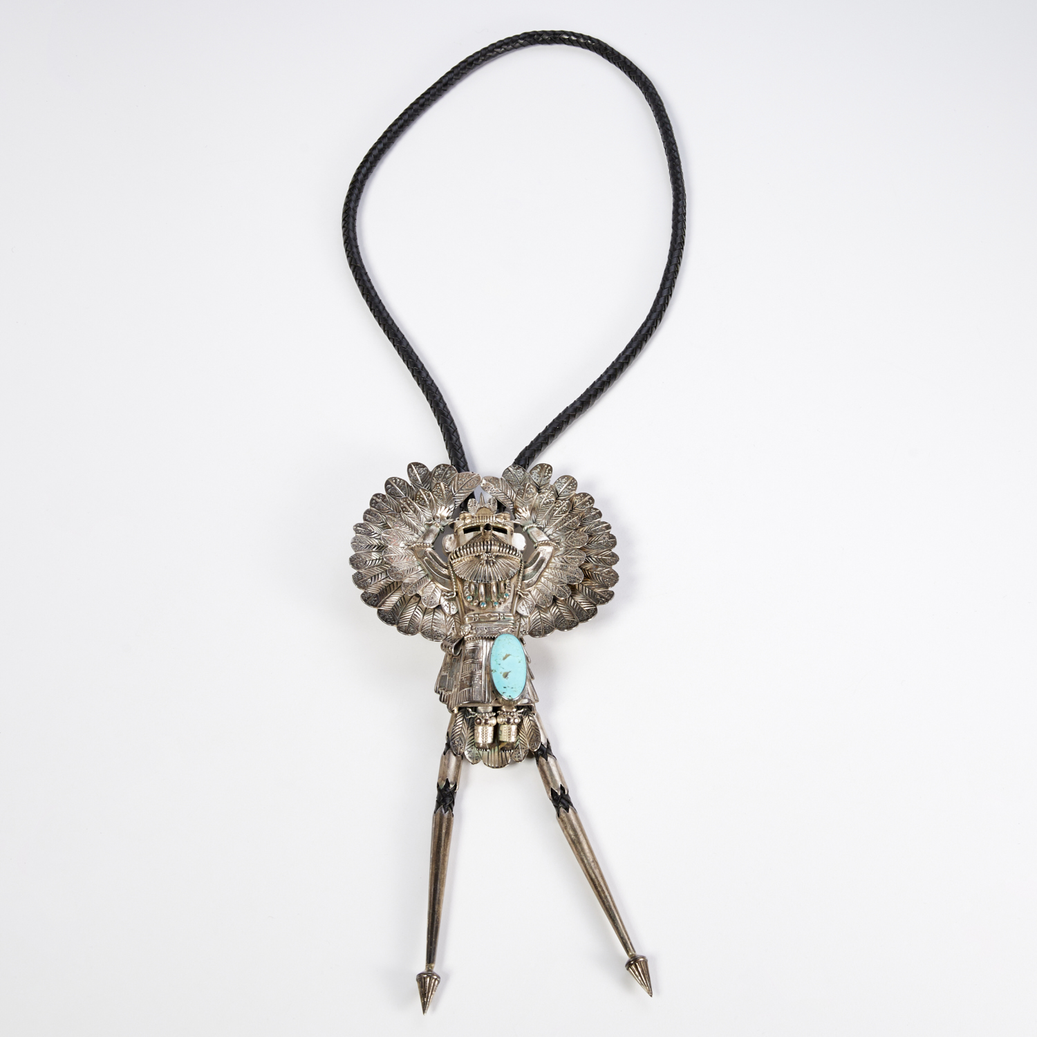 THOMAS BYRD EAGLE DANCER BOLO TIE c.