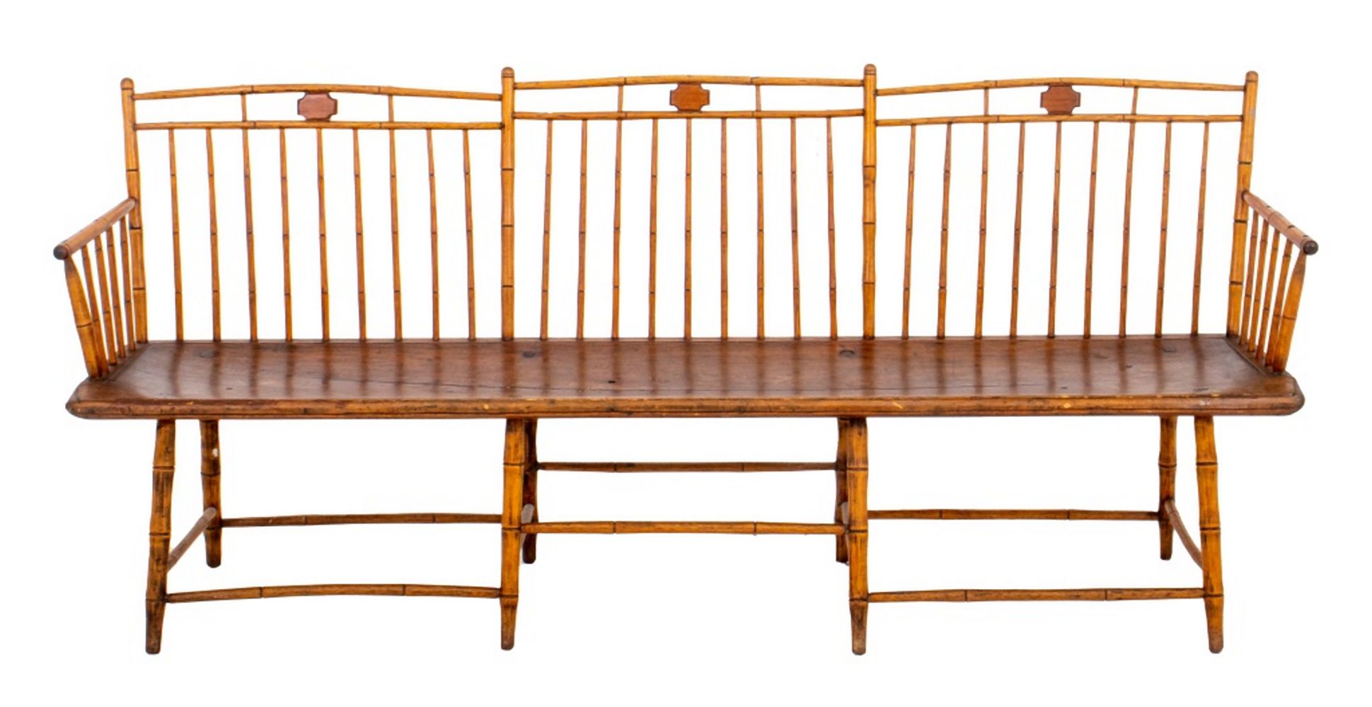 AMERICAN WINDSOR BENCH 19TH CENTURY 2faf3c