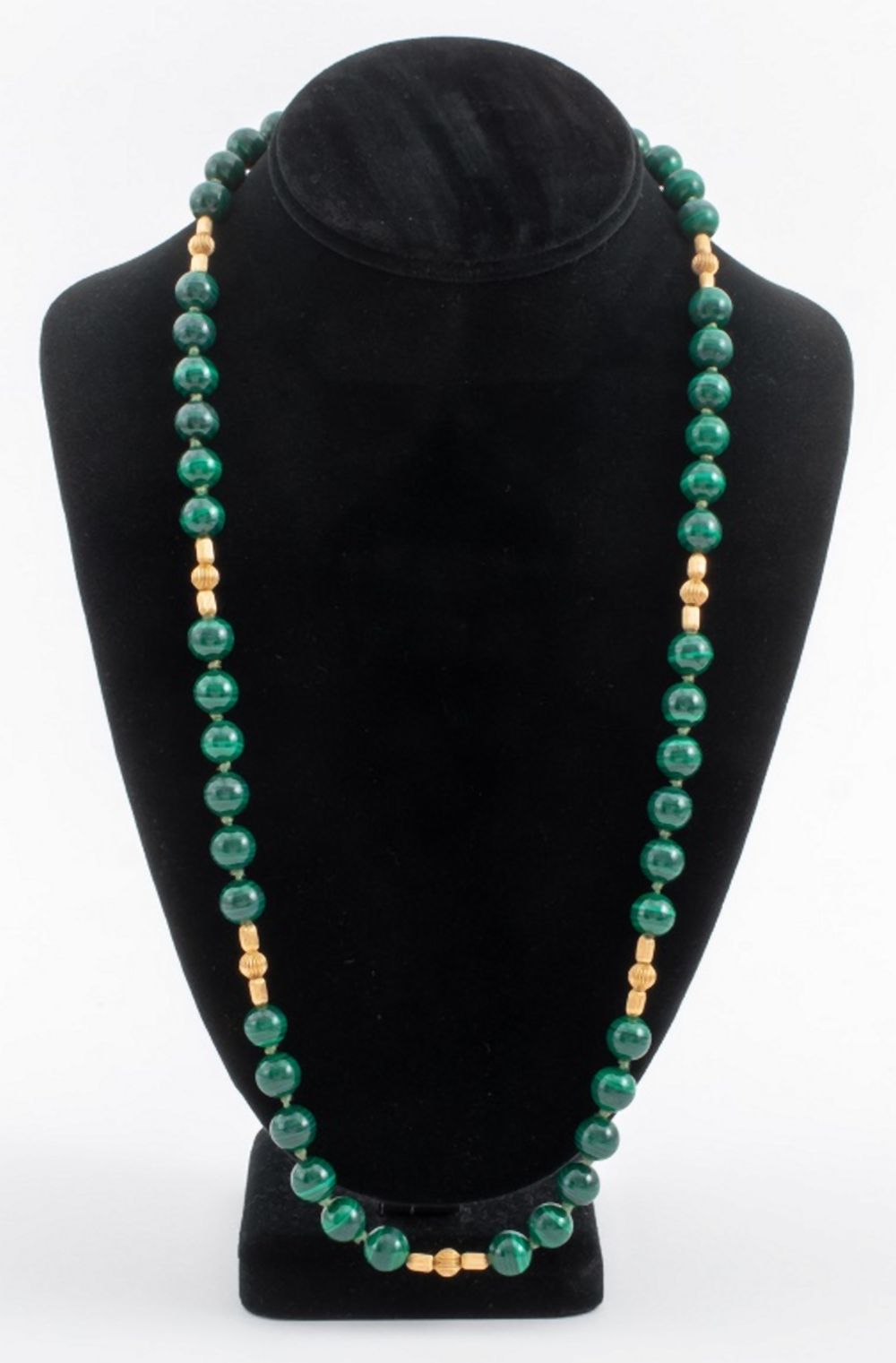 ITALIAN MALACHITE 14K GOLD RONDELLE 2faf72