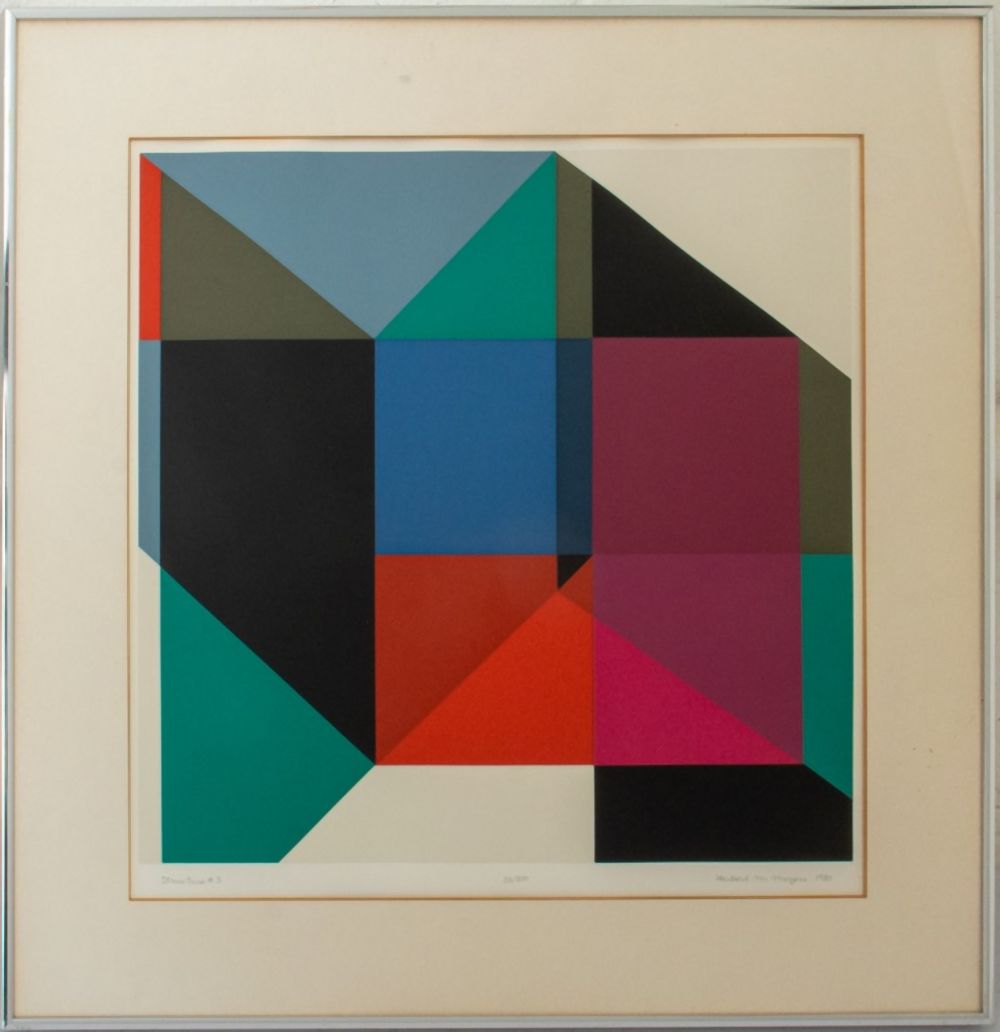 HUBERT M MEYERS "STRUCTURE 3" SILKSCREEN