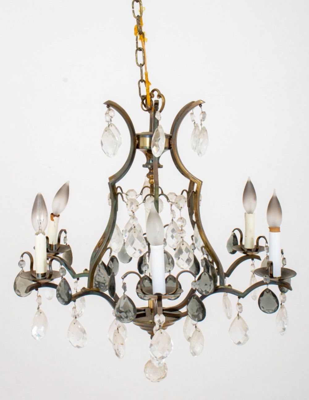 LOUIS XV STYLE CAGE FORM SIX LIGHT