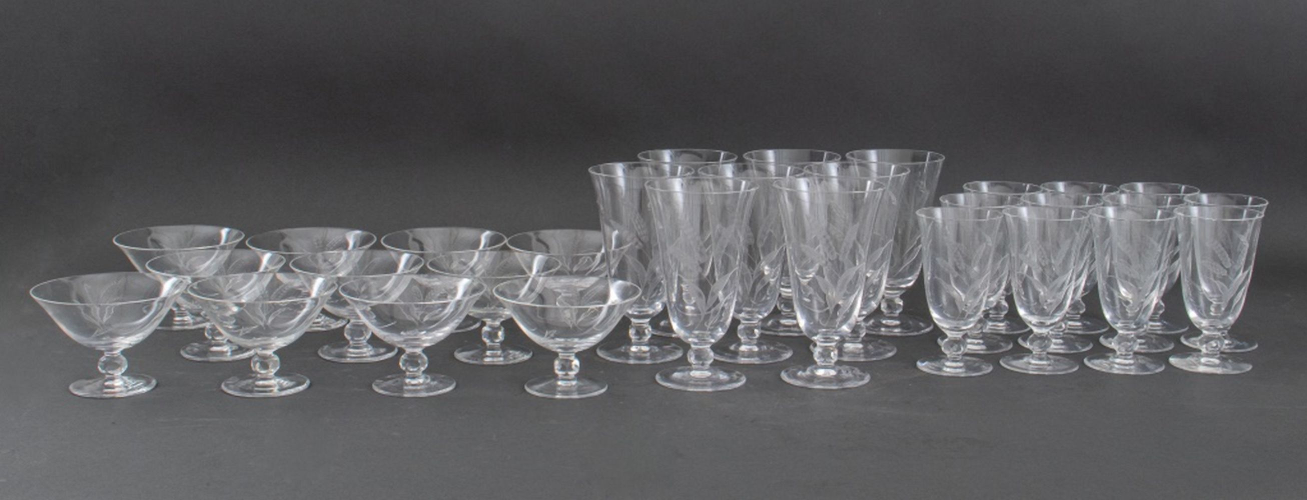 ROSENTHAL "DIGNITY" PARTIAL GLASSWARE
