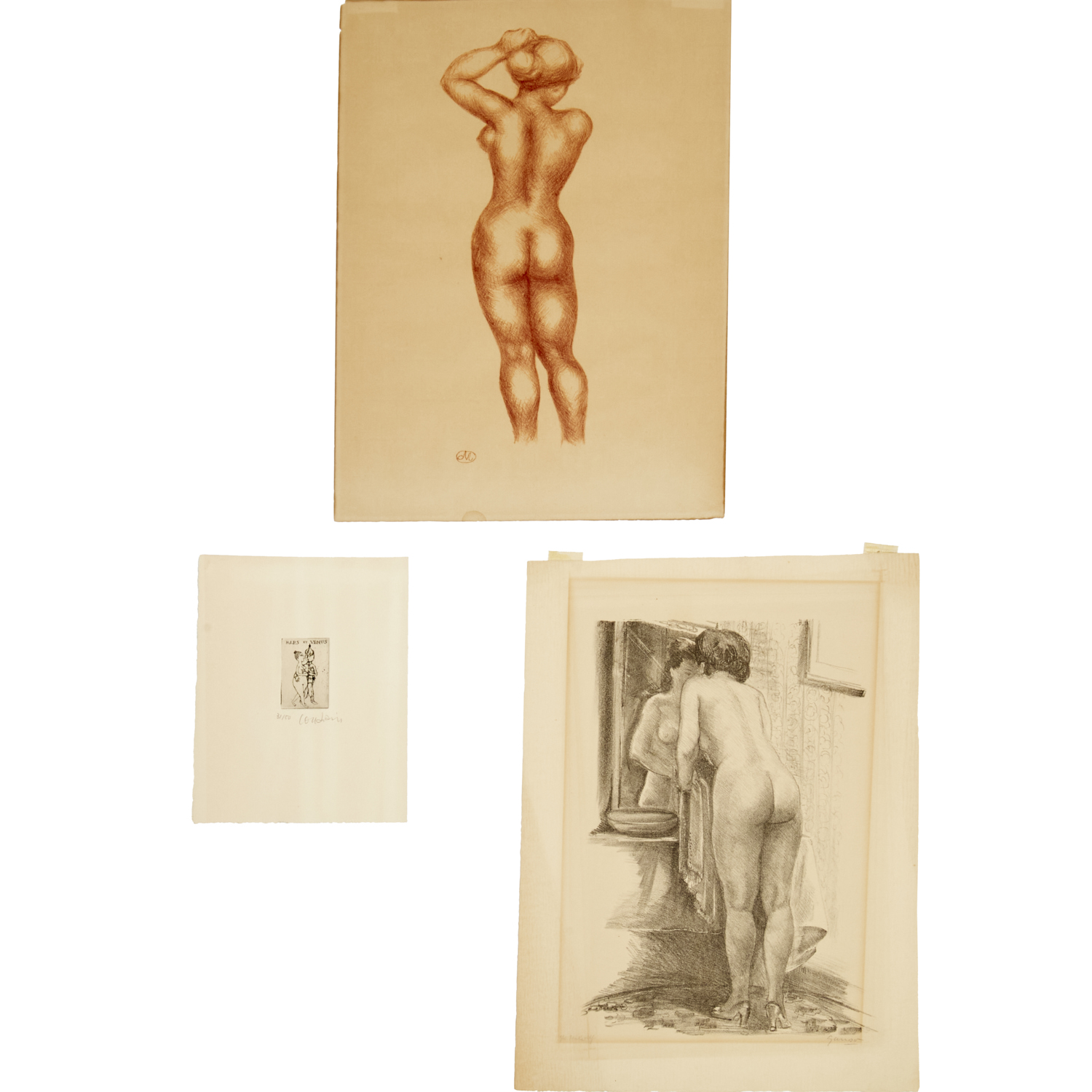 (3) LITHOGRAPHS & ETCHINGS, INCL.