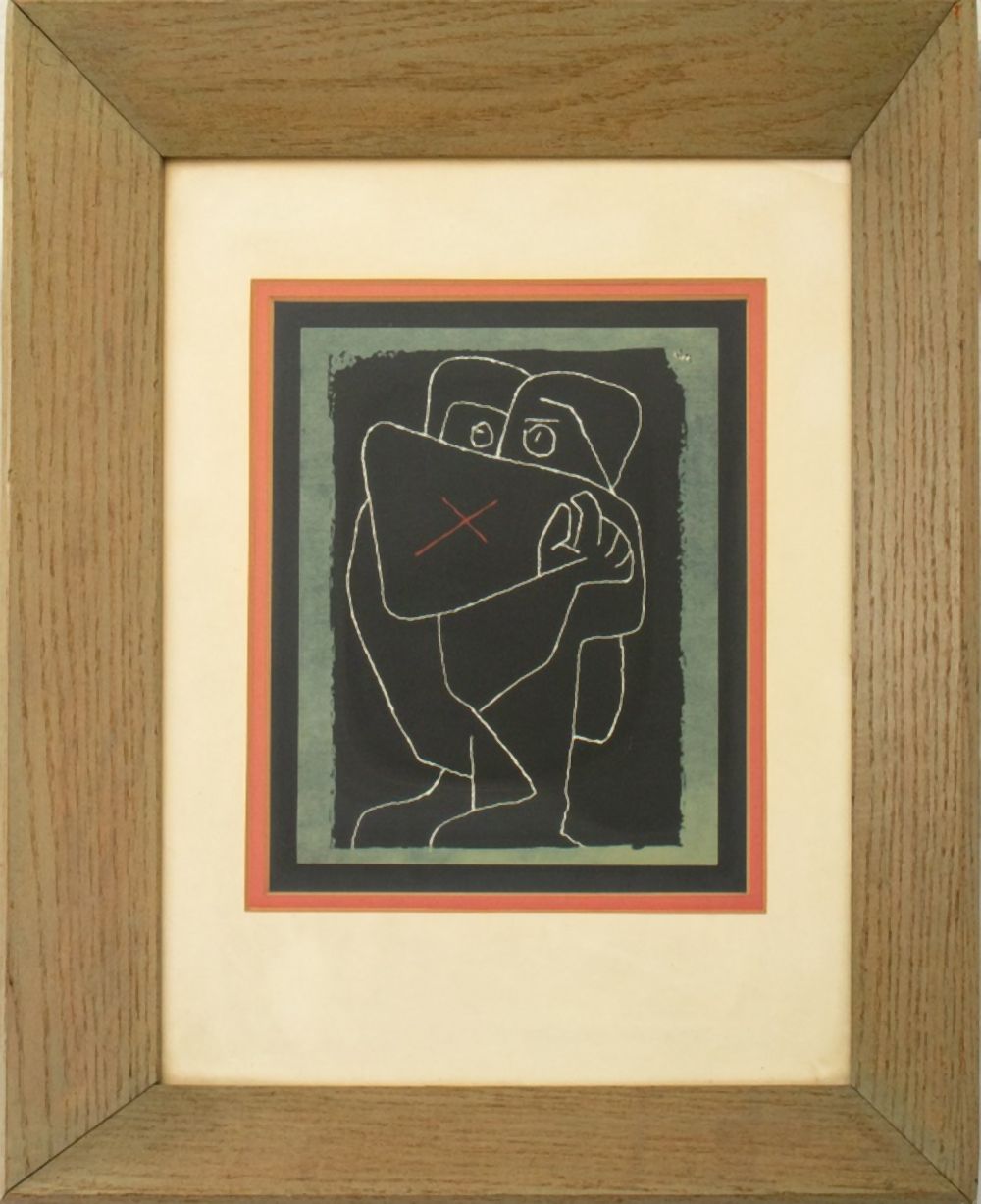 PAUL KLEE THE EMBRACE SCREEN PRINT